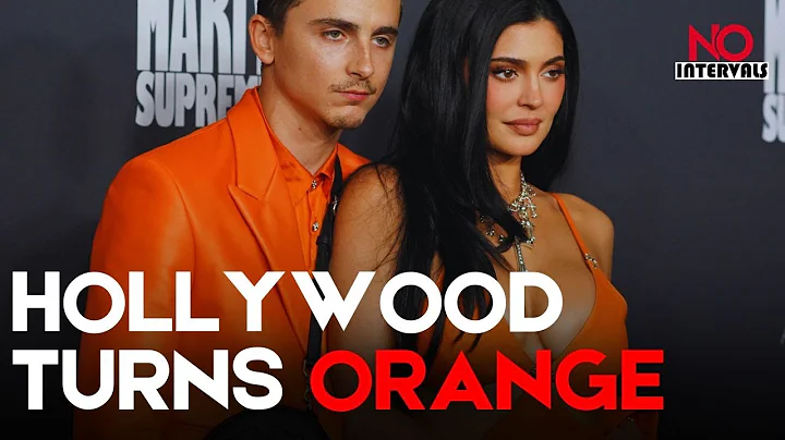 Timothée Chalamet & Kylie Jenner Match In Orange At 'Marty Supreme' Premiere | Hollywood News