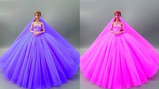 Çoraptan barbie elbise yapımı || 5 Dakikada hallet || barbie etek yapımı -- Barbie Videoları