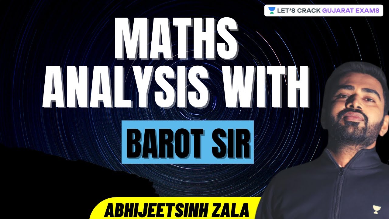 Maths Analysis With Barot Sir | GPSC | YouTube 