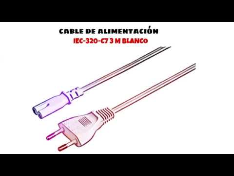 Video de Cable de alimentacion IEC-320-C7 3 M Blanco