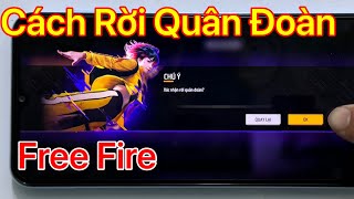 Cách rời quân đoàn Free Fire - Thoát quân đoàn trong Free Fire