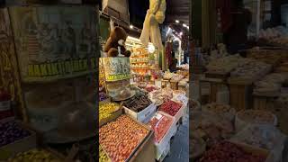 Street / fish market in Asian side, Kadikoy, Istanbul, Turkey 2024