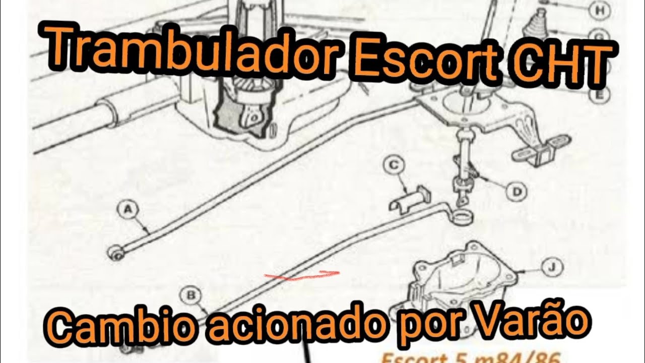 Manutenção e montagem do Trambulador (Escort 91 CHT 1.6) Com câmbio por varão
