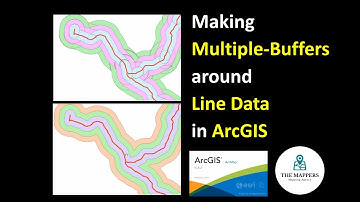How to Make Multi-Buffers to Line Data in ArcGIS - One Minute GIS [Tutorial 13]