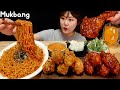 Mukbang | 🔥불닭볶음면과 처갓집 후라이드, 양념치킨 꿀조합 먹방 | ASMR