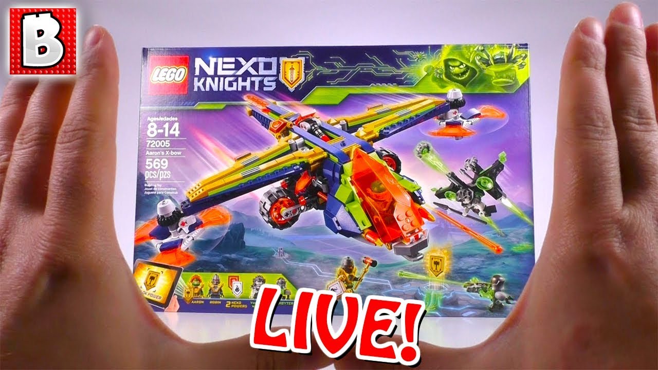 LIVE: LEGO NEXO Knights 72005 Aaron's X-bow! | BrickVault Stream