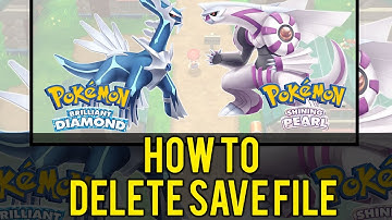 How to DELETE SAVE DATA in Pokemon Brilliant Diamond and Pokemon Shining Pearl to start new game