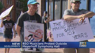 BSO Musicians Protest Outside Meyerhoff Symphony Hall