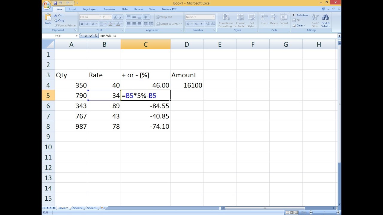 How to calcuate