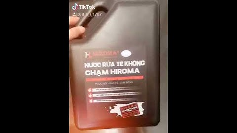 NƯỚC RỬA XE KHÔNG CHẠM | Chính thức ra mắt nước rửa xe không chạm HIROMA loại can 5L cho tiệm rửa xe
