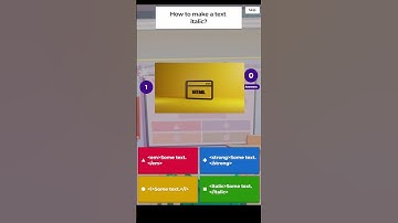 How to make a text italic?