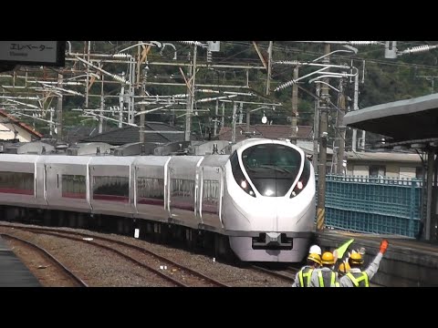 特急ひたち18号品川行き、泉駅（入線から発車まで）
