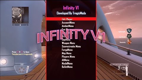 [PS3] Infinity V1 Black Ops 2 GSC Mod Menu [1.19]