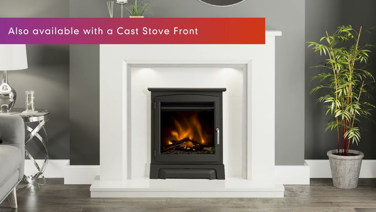 The Elgin & Hall Pryzm Inset Electric Fire Range | Devotion, Chollerton, Edge & Cast Stove Front
