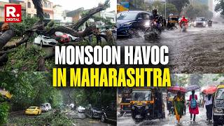 Monsoon Havoc in Maharashtra: Heavy Downpour Lashes Mumbai and Pune, IMD Issues Red Alert
