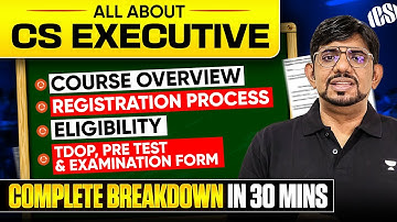 All About CS Executive | Complete Breakdown | CS Amit Vohra Classes