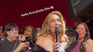 Adele - “ Hello Everybody Else❤️❤️ “.