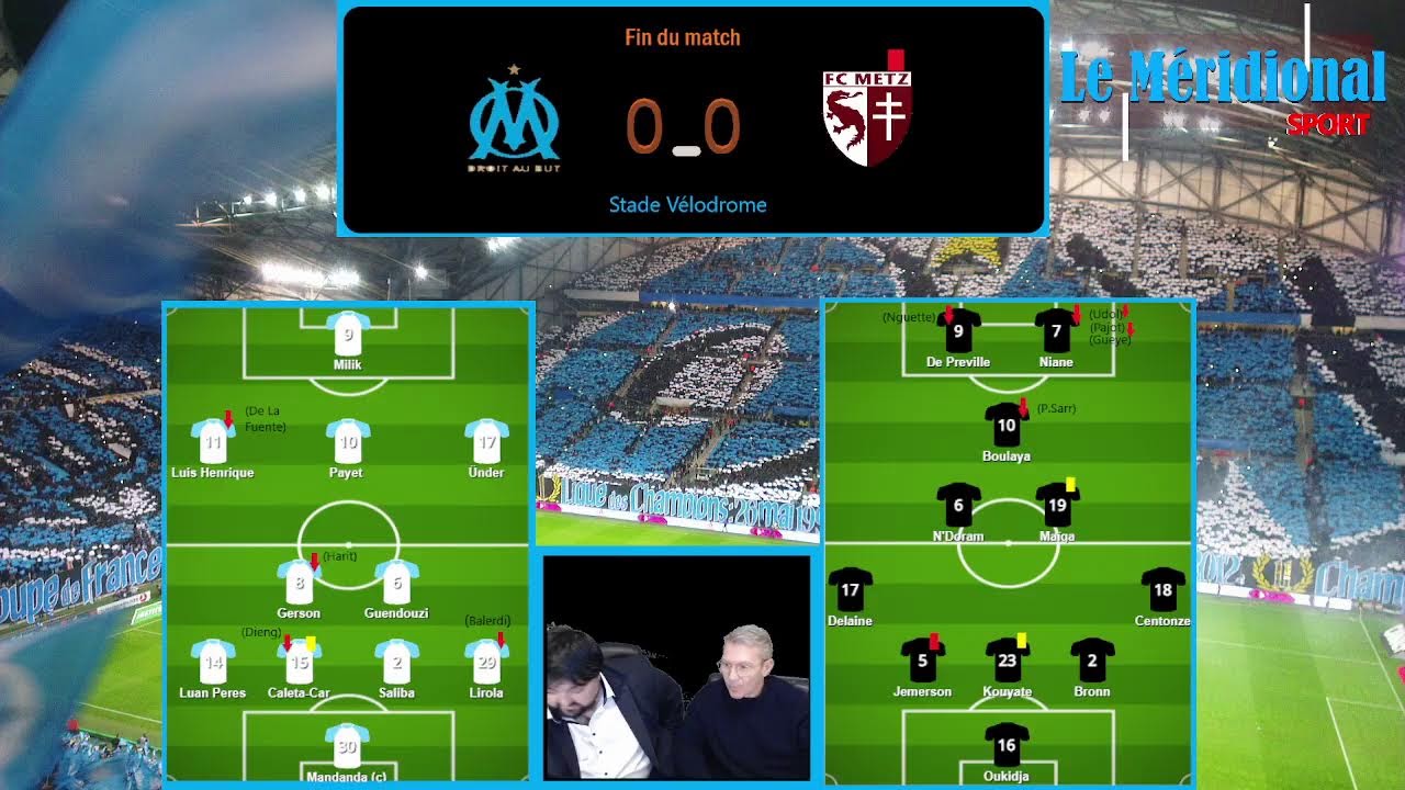 OM-Metz : Live commenté du Méridional !