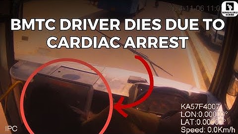 BMTC Driver Dies of Cardiac Arrest While Driving Bus in Bengaluru | Conductor Saves Passengers.