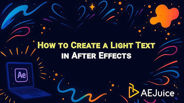 How to Create a light text effect in After Effects – AEJuice Tutorials