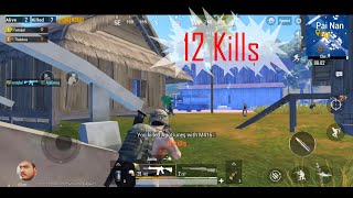 12 kills Random duos Chicken Dinner - PUBG Mobile