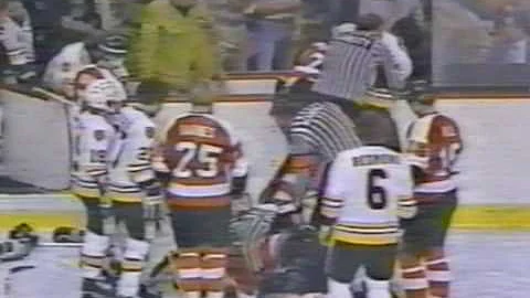 Paul Holmgren vs John Wensink, Mel Bridgman vs Ray...