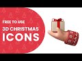 Free 3D Christmas Icons Resources