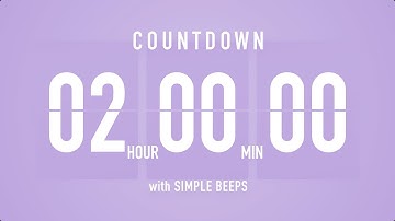 120 Minute Timer [Piano] A relaxing piano piece to listen to while reading a book
