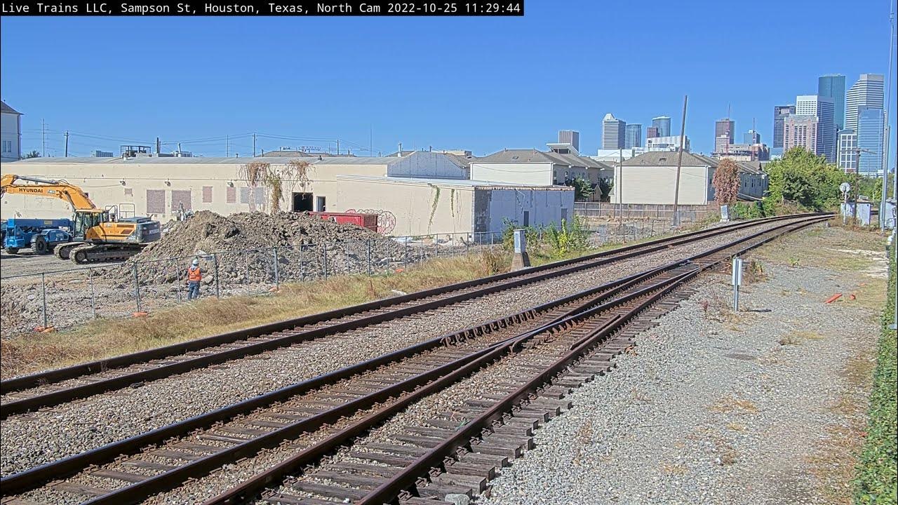 LIVE Trains (ARCHIVED) Houston, Texas 4K (Sampson Street North Cam) YouTube