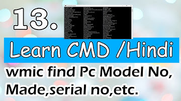 CMD: How to use wmic commands Finding computer details vendor and much more.