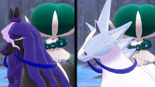 Pokemon Sword \& Shield - All Calyrex Full Forms Battles + Catch! (Crown Tundra)