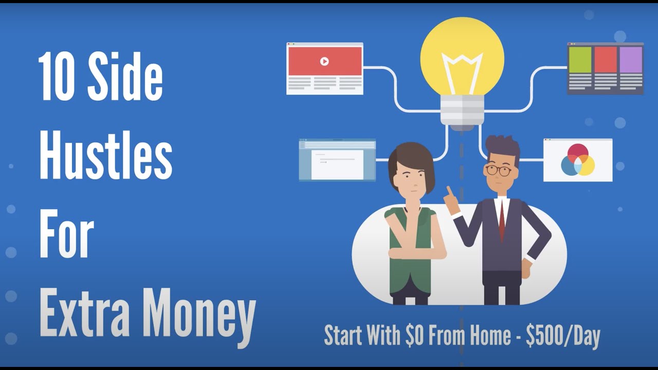 10 Side Hustles For Extra Money - Start With $0 From Home