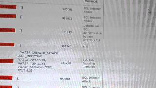 Detect mysql injection with modsecurity realtime