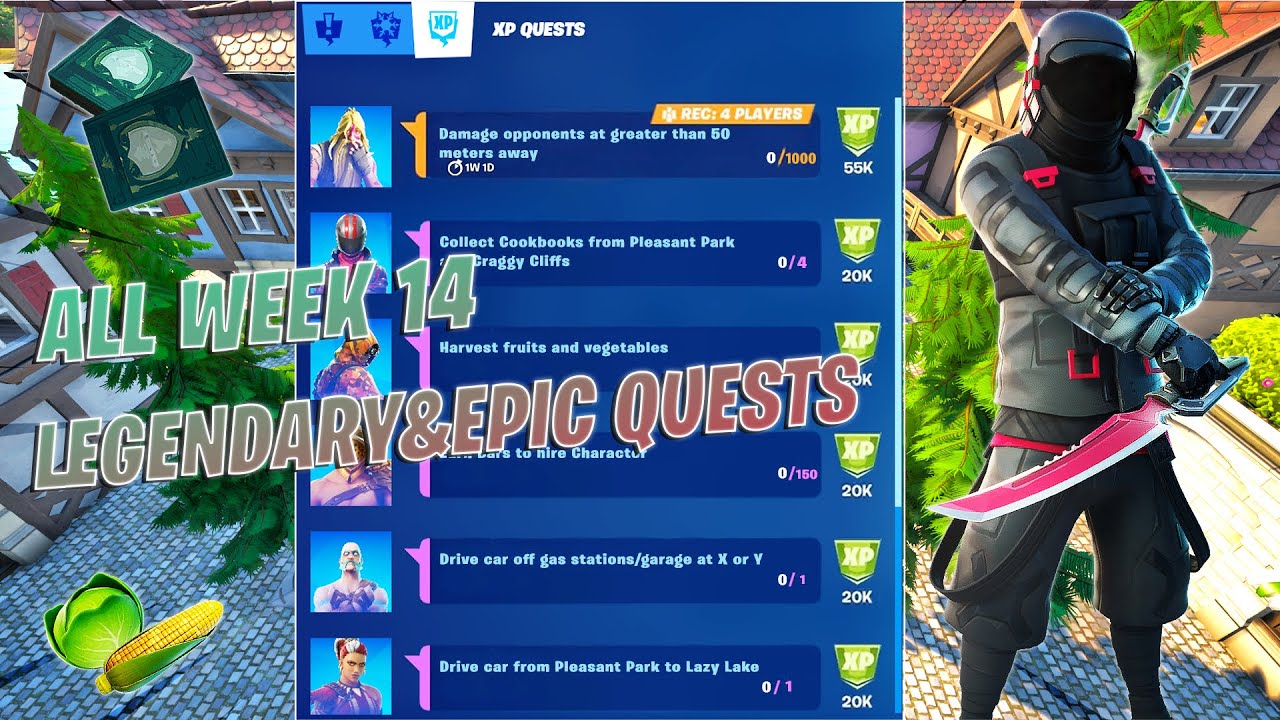 Fortnite All *LEAKED* Week 14 Legendary & Epic Quests(Challenges) Guide - Chapter 2 Season 5