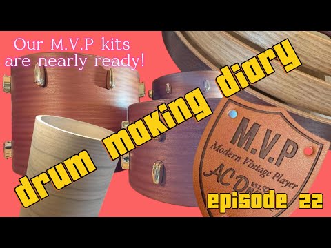 AC Drums Drum Making Diary Episode 22, Custom Drums, Woodworking, Drum Shell Making.
