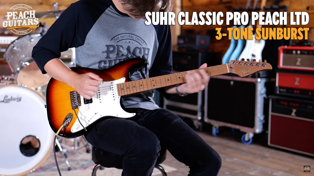 No Talking...Just Tones | Suhr Classic Pro Peach LTD - HSS Roasted Maple 3-Tone Sunburst
