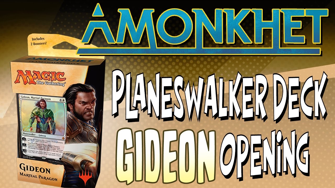 MTG - Amonkhet: "Gideon" Planeswalker Deck Opening (With a surprise inside!)