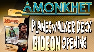 MTG - Amonkhet: "Gideon" Planeswalker Deck Opening (With a surprise inside!)