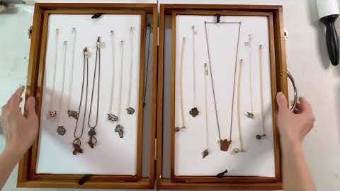 DIY jewelry display case
