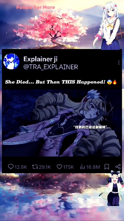 She Died… But Then THIS Happened! 😨🔥 #anime #trending #sadanime #loveanime #shorts