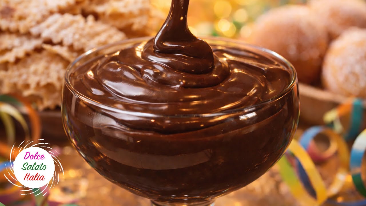 Crema al Cioccolato Senza Uova 🎭 Ricetta di Carnevale per Chiacchiere, Bomboloni e Torte