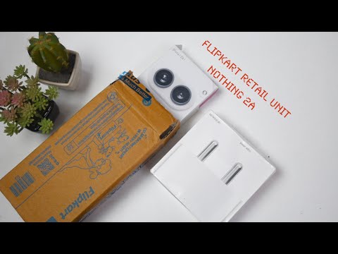Nothing phone 2a white | Flipkart retail unit Unboxing and hands on review