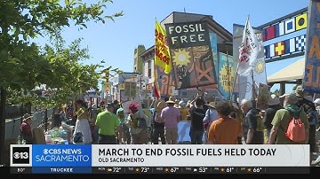 March to End Fossil Fuels held in Old Sacramento