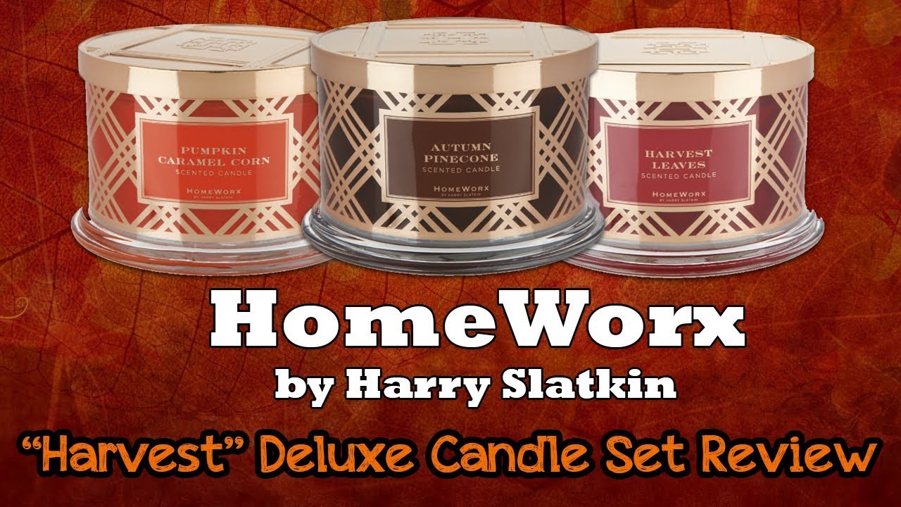 HomeWorx "Harvest" Deluxe Candle Set Review YouTube