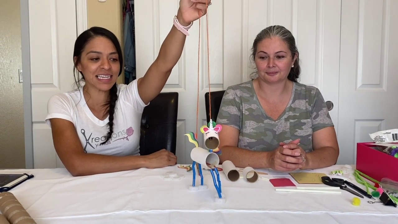Kreations y Más Crafts for Kids: Unicorn Puppet - YouTube