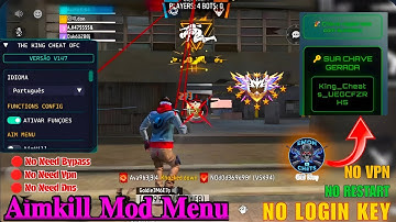THE KING CHEATS V147 MOD MENU FFM APK DAWNLOAD CS / BR RANK WORKING ALL SERVER 100% SAFE |