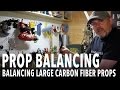 Balancing large carbon props for quadcopters and multicopters