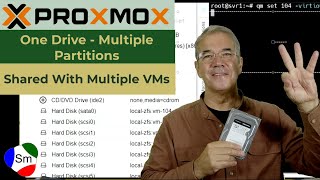 Celebrity Proxmox - One Drive - Multiple Partitions - Shared With Multiple VMs Profile