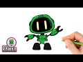 Comment dessiner boogie bot de poppy playtime