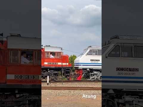 Proses langsiran Lokomotif
